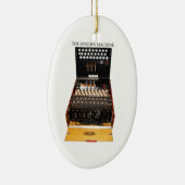 De enigmamachine,  militaire overseinen keramisch ornament (Rechts)