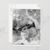 De enorme eik wordt gekapt briefkaart (Voorkant / Achterkant)