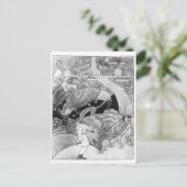 De enorme eik wordt gekapt briefkaart (Staand voorkant)