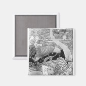 De enorme eik wordt gekapt magneet (Voorkant / Achterkant)