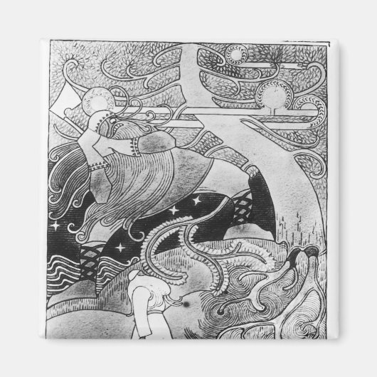 De enorme eik wordt gekapt magneet (Voorkant)