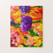 De enorme Tulp bloemen op een verdieping in het vo Legpuzzel (Verticaal)