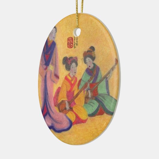 De entertainers keramisch ornament (Links)