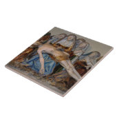 De Entombment, 1490 (geverfde steen) (detail) 2 Tegeltje (Zijkant)