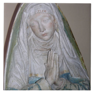 De Entombment, detail van een vrouw heilige bidden Tegeltje