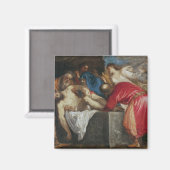 De Entombment van Christus, 1559 Magneet (Voorkant / Achterkant)