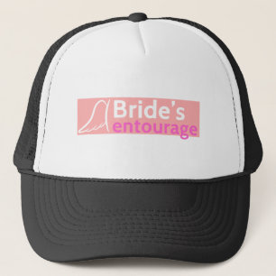 De Entourage van de Bruid met Engelen Vleugels Trucker Pet