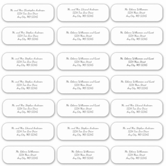 De Envelope van het Weddenschap van het manuscript Sticker (Voorkant)