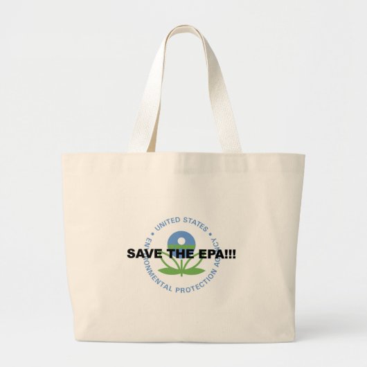 De EPO opslaan Grote Tote Bag (Voorkant)