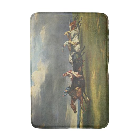 De Epsom Derby Paardenrace Badmat (Voorkant Verticaal)