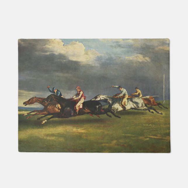 De Epsom Derby Paardenrace Deurmat (Voorkant)