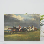 De Epsom Derby Paardenrace Kaart (Staand voorkant)