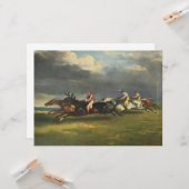 De Epsom Derby Paardenrace Kaart (Voorkant / Achterkant in situ)