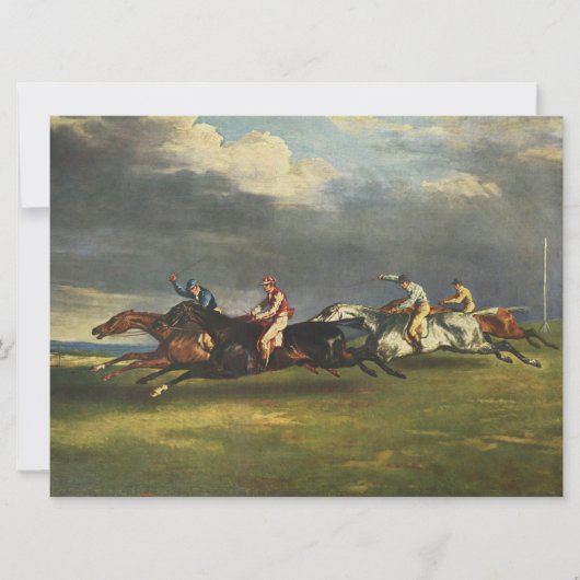 De Epsom Derby Paardenrace Kaart (Voorkant)
