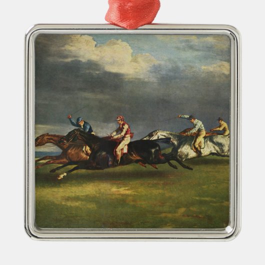 De Epsom Derby Paardenrace Metalen Ornament (Voorkant)