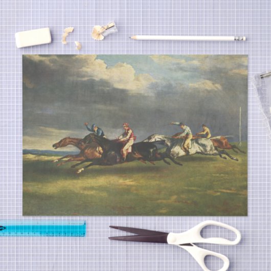 De Epsom Derby Paardenrace Tissuepapier (Craft)