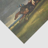 De Epsom Derby Paardenrace Tissuepapier (Detail)