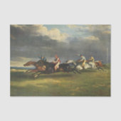 De Epsom Derby Paardenrace Tissuepapier (Voorkant)