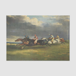 De Epsom Derby Paardenrace Tissuepapier