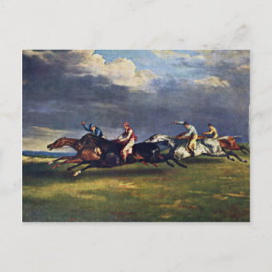 De Epsom Derby van Géricault Jean Louis Théodore ( Briefkaart