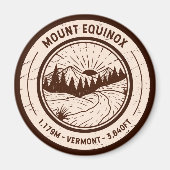 De Equinox Vermont-wandelend ritsreis Magneet (Voorkant)