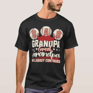 De erfenis gaat verder: papa, opa, overgrootvader t-shirt