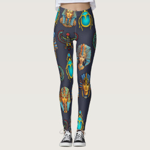 "De erfenis van de Farao: Antiek Egyptische patron Leggings