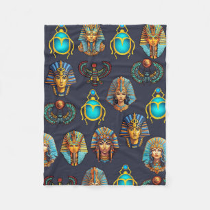 De erfenis van de farao: Antiek Egyptische patrone Fleece Deken