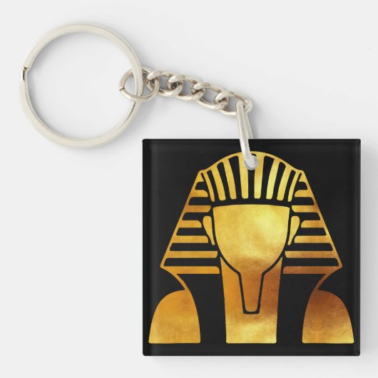 De erfenis van de gouden farao: Egyptisch masker Sleutelhanger (Voorkant)
