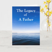 De erfenis van een vader Wenskaart. Kaart (Gele Bloem)
