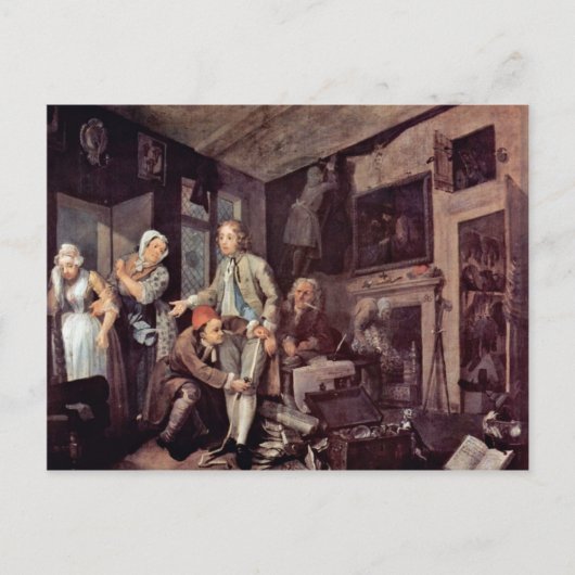 De erfenis van Hogarth William Briefkaart (Voorkant)