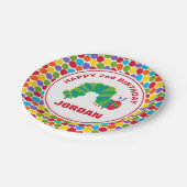 De erg hongerige rups | Gefeliciteerd Papieren Bordje (Gekanteld)