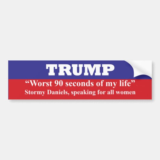 De ergste 90 seconden van mijn leven bumpersticker (Voorkant)