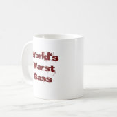 De ergste baas ter wereld koffiemok (Voorkant links)