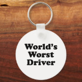 De ergste bestuurder ter wereld sleutelhanger (Voorkant)