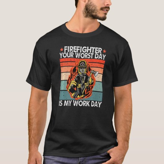 De ergste dag is mijn werkdag, de dag van de vader t-shirt (Voorkant)