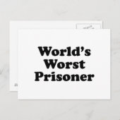 De ergste gevangene ter wereld briefkaart (Voorkant / Achterkant)