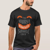 De ergste glimlach ooit wurst worst grappig Oktobe T-shirt (Voorkant)