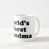 De ergste grootmoeder ter wereld koffiemok (Voorkant rechts)