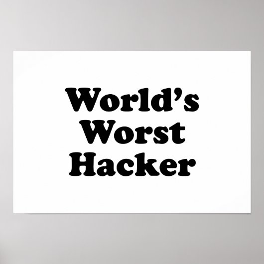 De ergste hacker ter wereld poster (Voorkant)