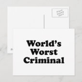 De ergste misdaad in de wereld briefkaart (Voorkant / Achterkant)