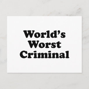 De ergste misdaad in de wereld briefkaart
