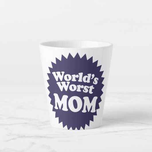 De ergste moeder van de wereld latte mok (Voorkant)
