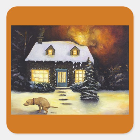 De ergste nachtmerrie van Kinkade Vierkante Sticker (Voorkant)