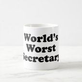 De ergste secretaris van de wereld koffiemok (Center)
