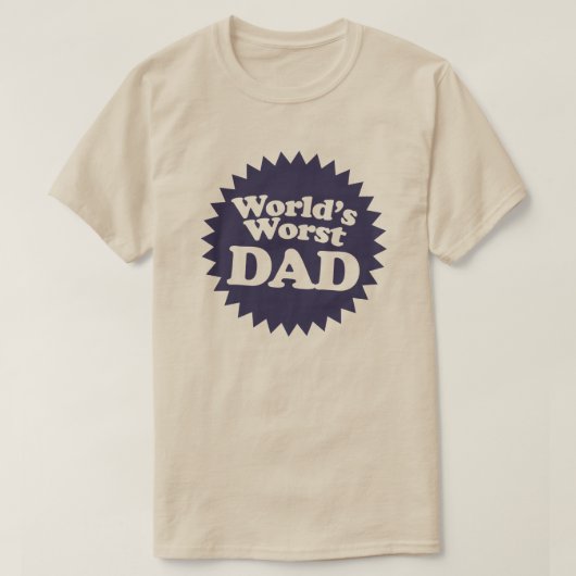 De ergste vader ter wereld t-shirt (Design voorkant)