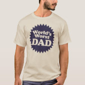 De ergste vader ter wereld t-shirt (Voorkant)