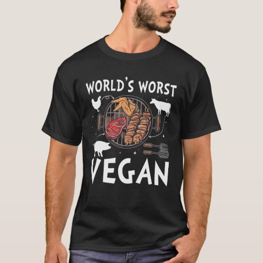 De ergste Vegan ter wereld T-shirt (Voorkant)