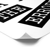 De Erroristen Winnen Grappige Poster (Hoek)