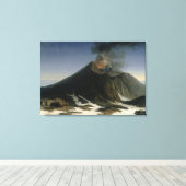 De Eruptie van Etna Canvas Afdruk (Insitu (Houten vloer))